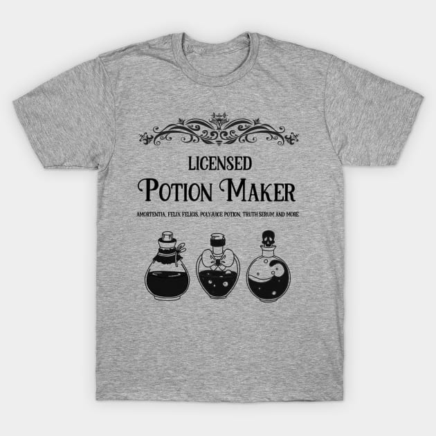 Licensed Potion Maker T-Shirt by kimcarlika